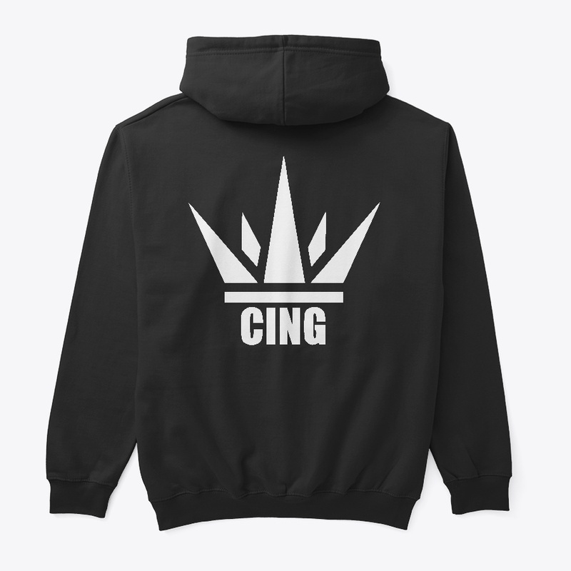 Cing White Logo Hoodie