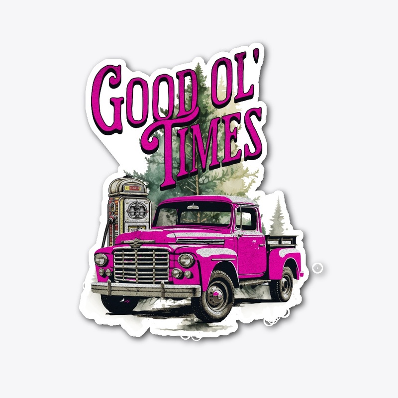 Good Ol' Times Pink truck