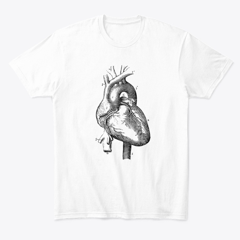 Vintage Anatomy Heart Diagram