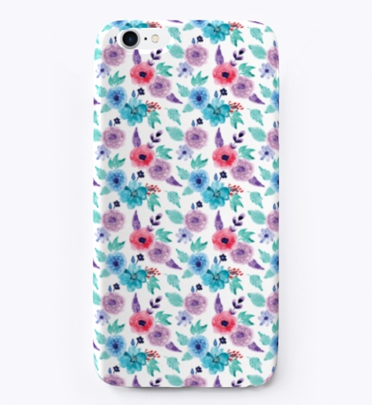 Pretty Seamless Pattern with Watercolor