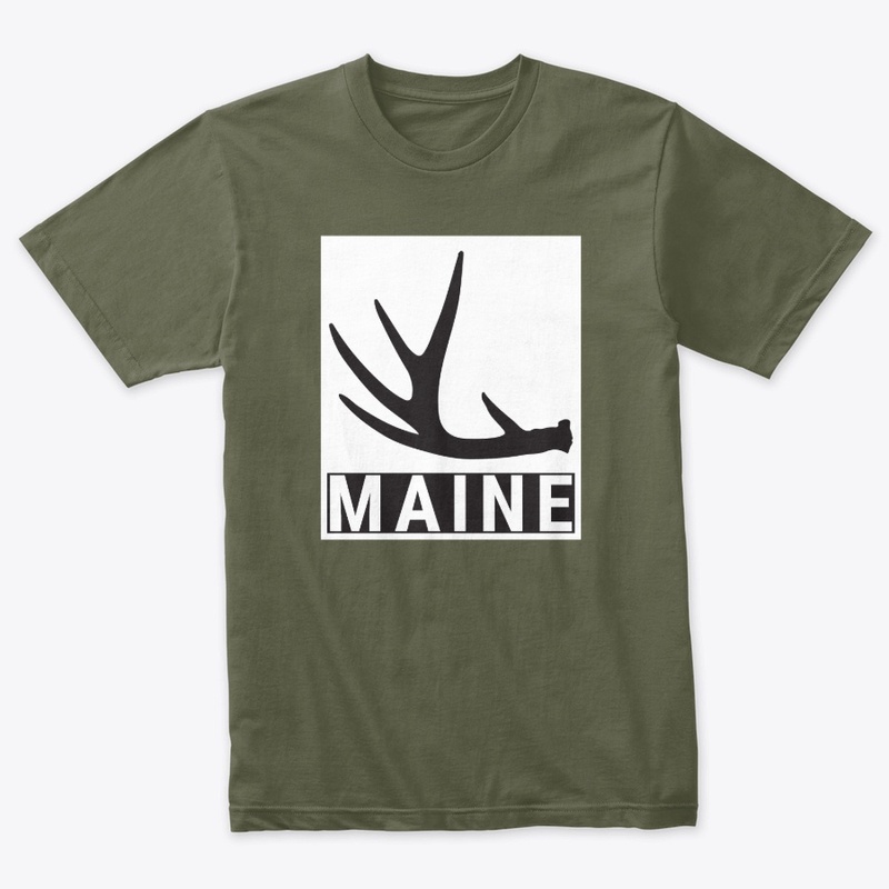 Custom Maine Deer Shed Hunting Shirt Drk