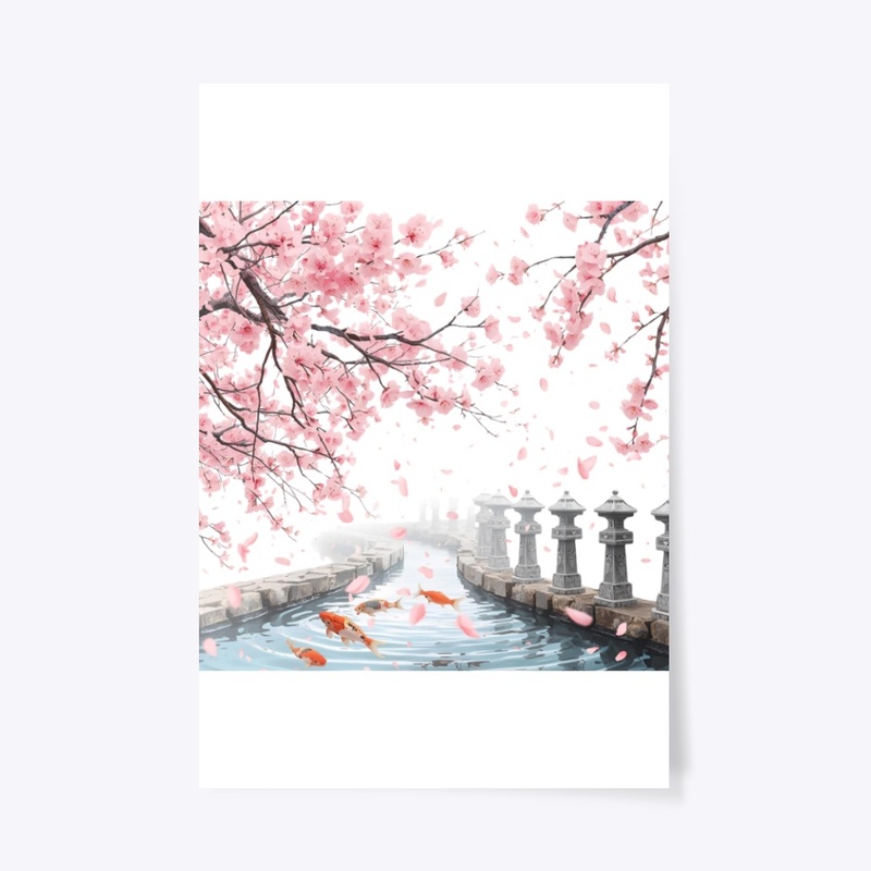 Magical Cherry Blossom Scene