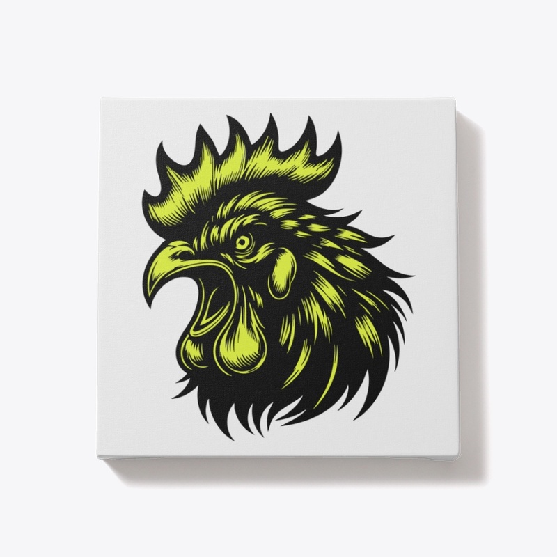 Striking Angry Chicken Graphic