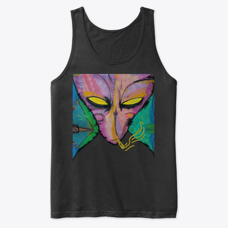 Smoking Alien T-shirt 