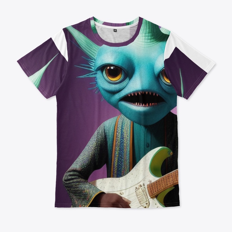 Very Strange Creature Jamming on Guitar