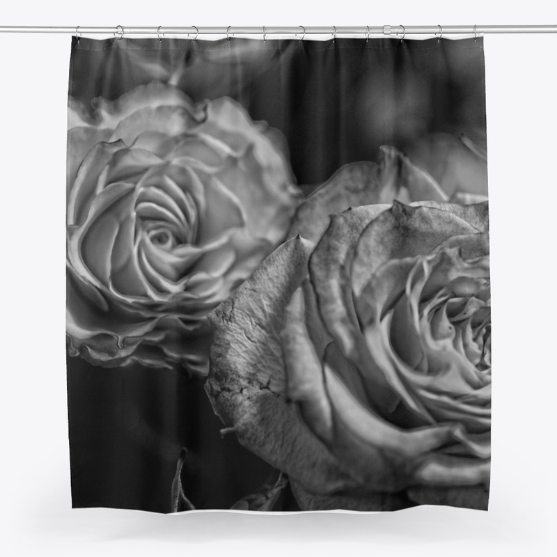 Black and White Tea Roses