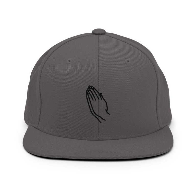 Pray snapback black design
