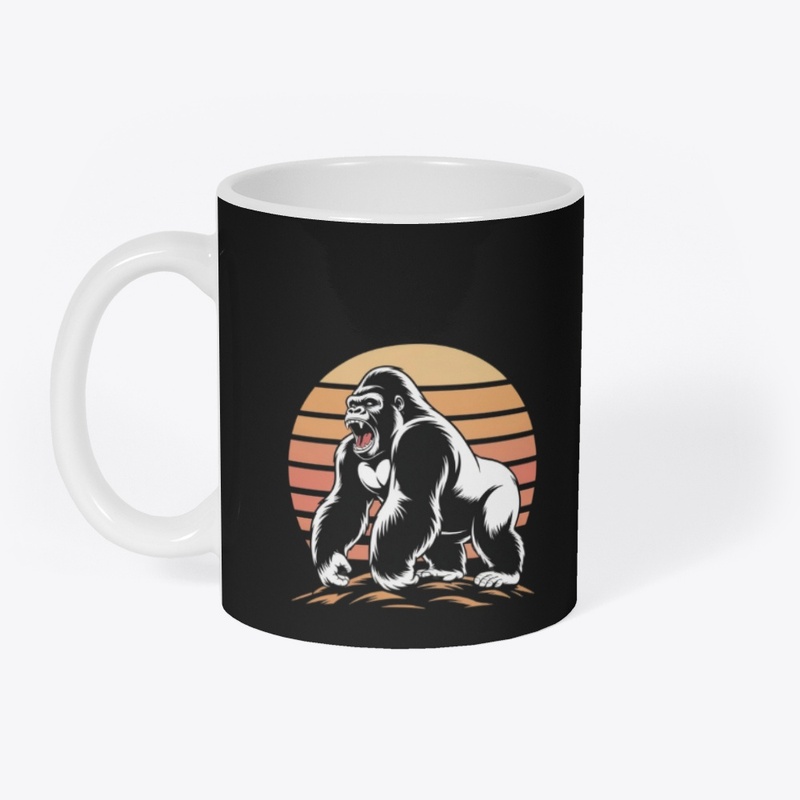 Roaring Retro Gorilla Tee
