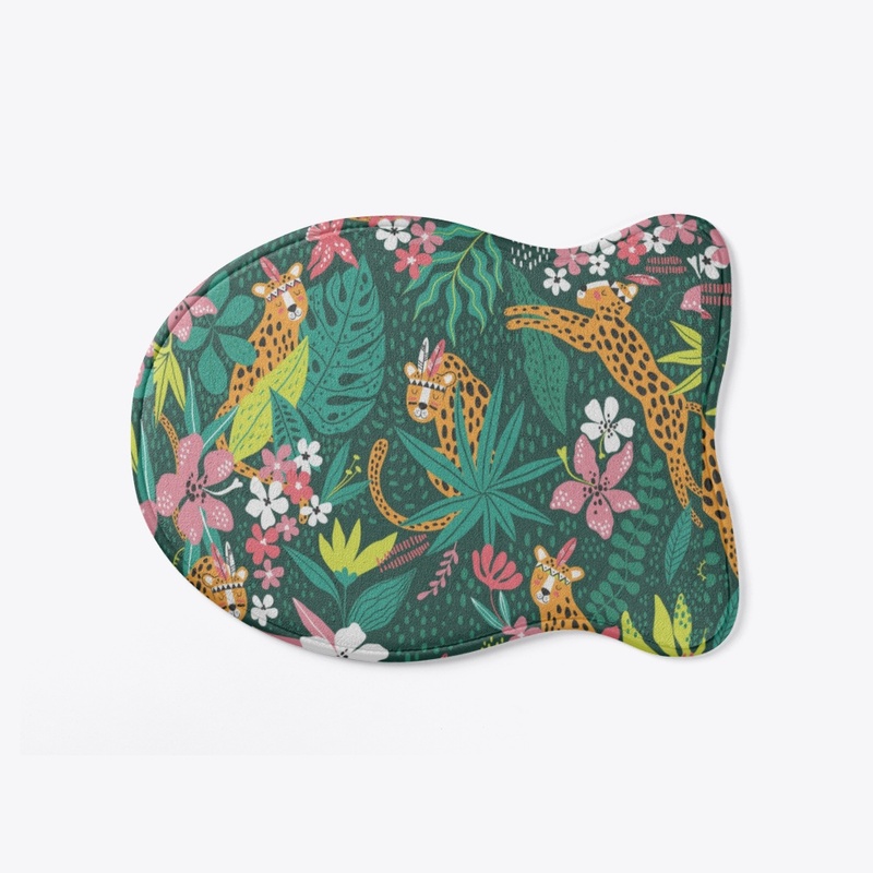 Best Selling Leopard   tropical leaves