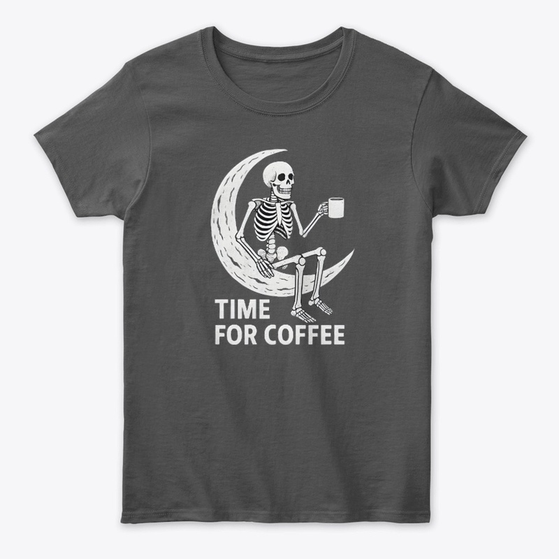 Skeleton Coffee Break on the Moon