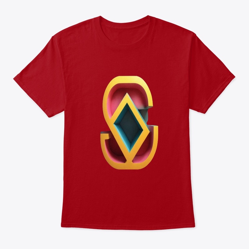 Geometric Fusion Tee - Bold 3D Design
