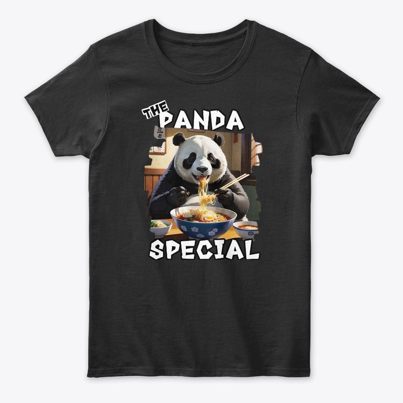 Funny Cute Panda Graphic Print 