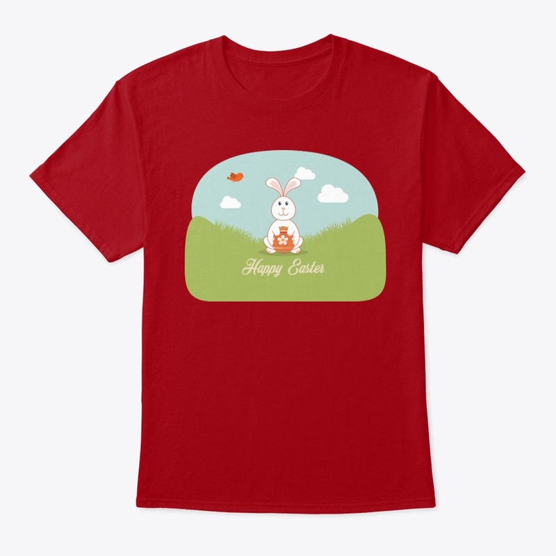Happy Easter With Bunny and Egg