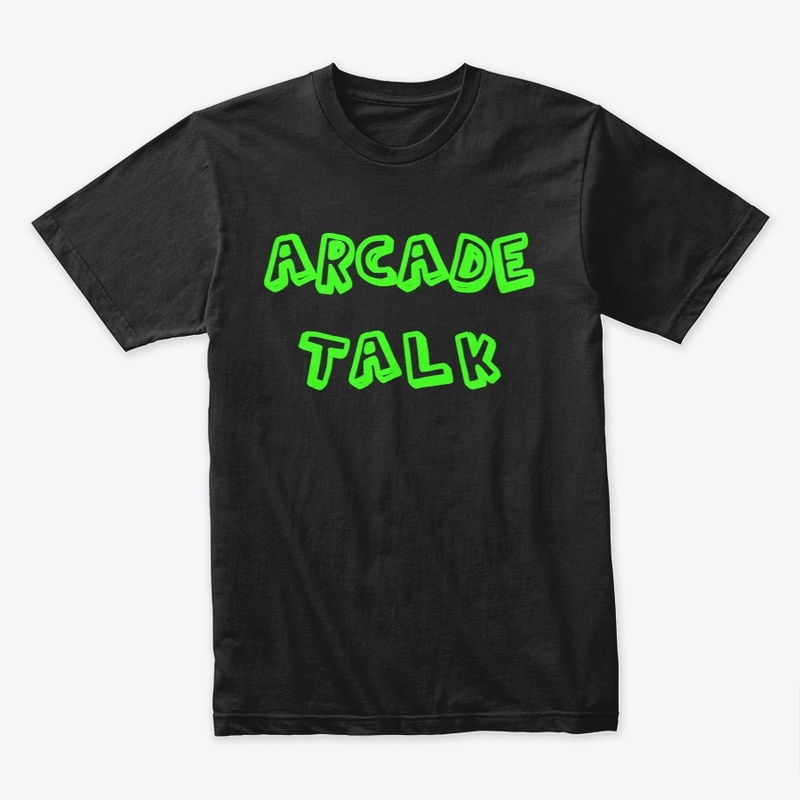 Arcade Talk With Neon Green Text