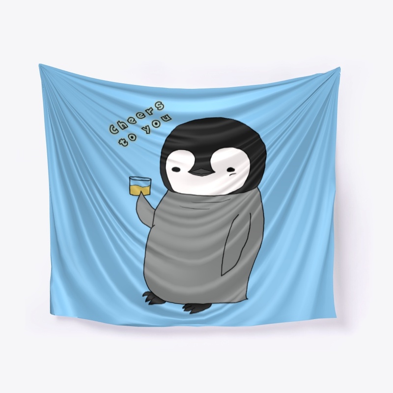 Cheers to You - Cute Baby Penguin Design