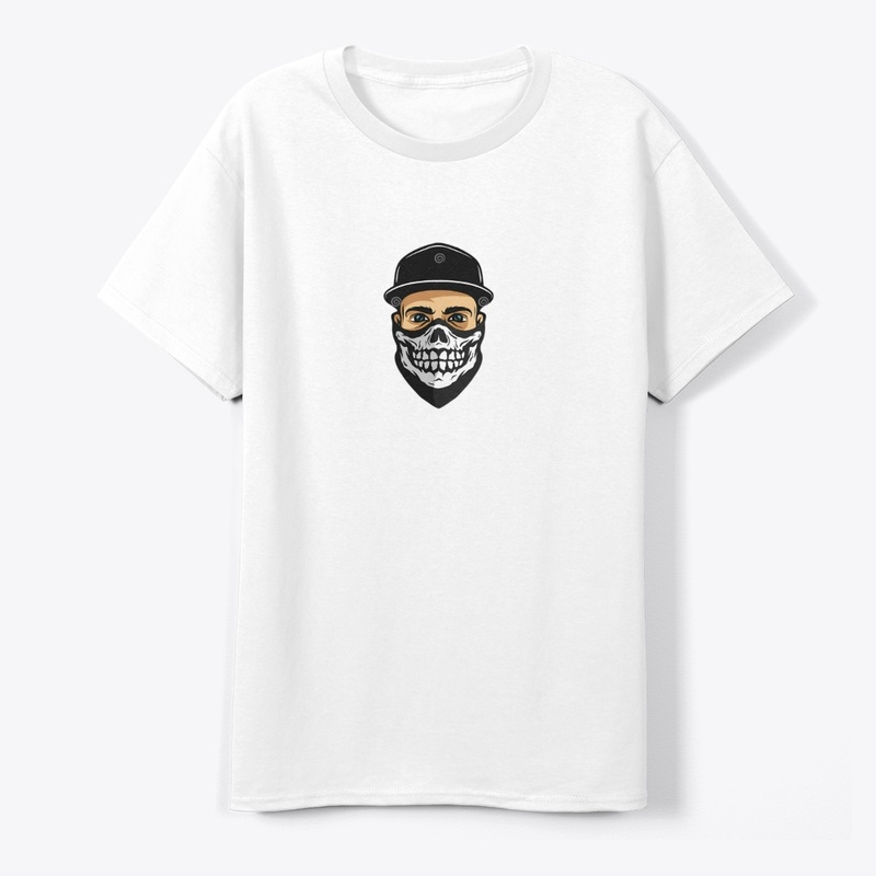 Skeleton mask boy t-shirt