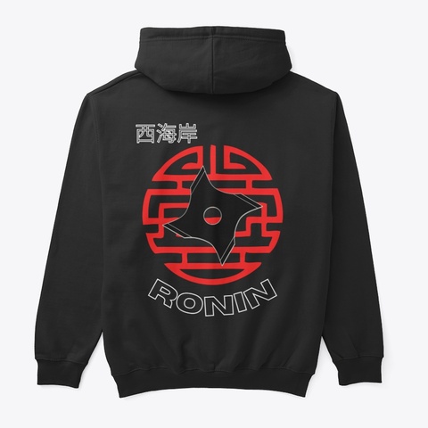 West Coast Ronin Merch Black T-Shirt Back