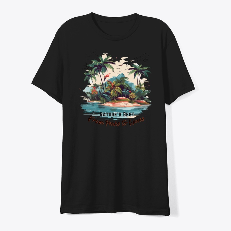 Summer Time Vibes Graphic T-shirt Black