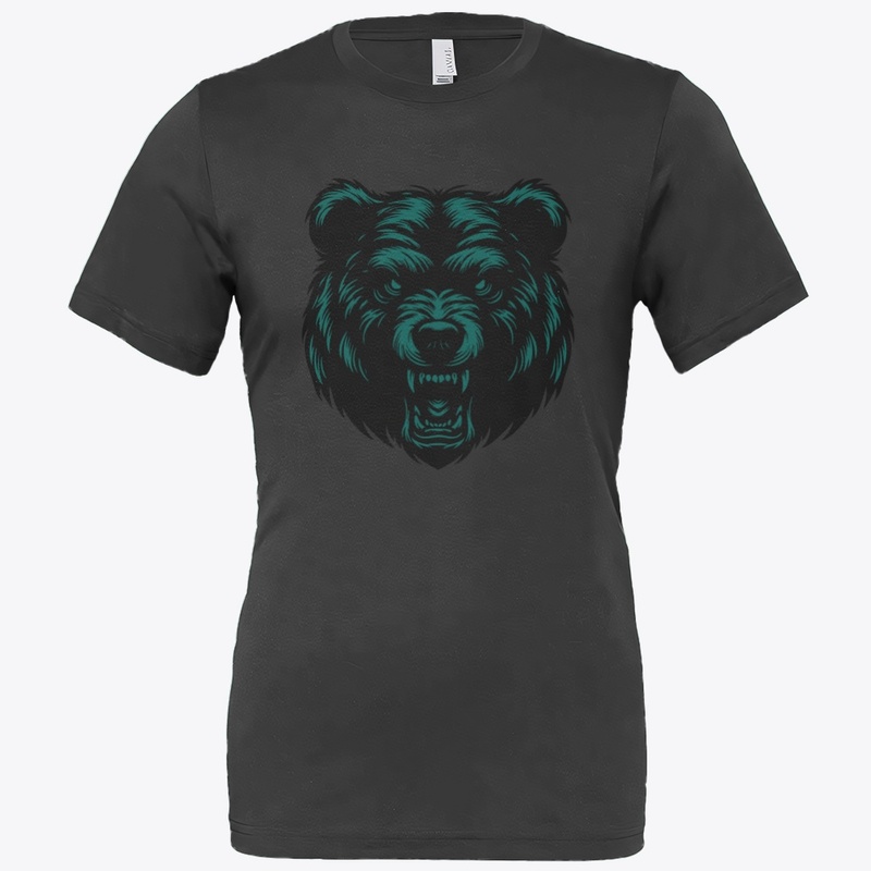 Angry Bear Head Design