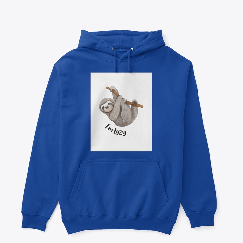 I AM LASY t shirt design 