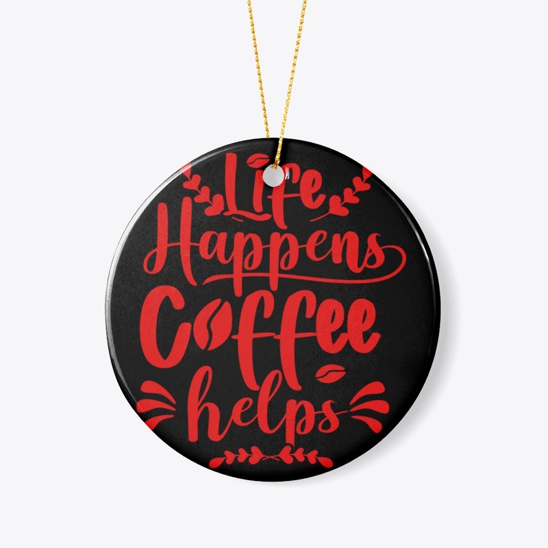 Red Typography Mug Elegant