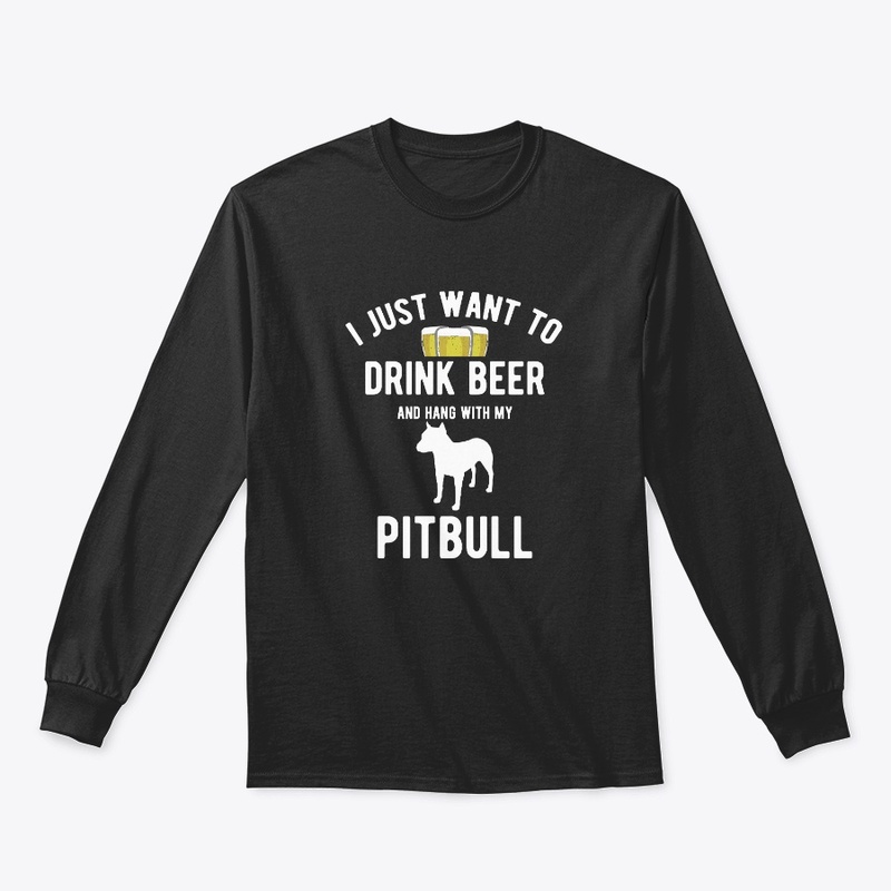 Pitbull Dog And Beer Lover Puppy Graphic