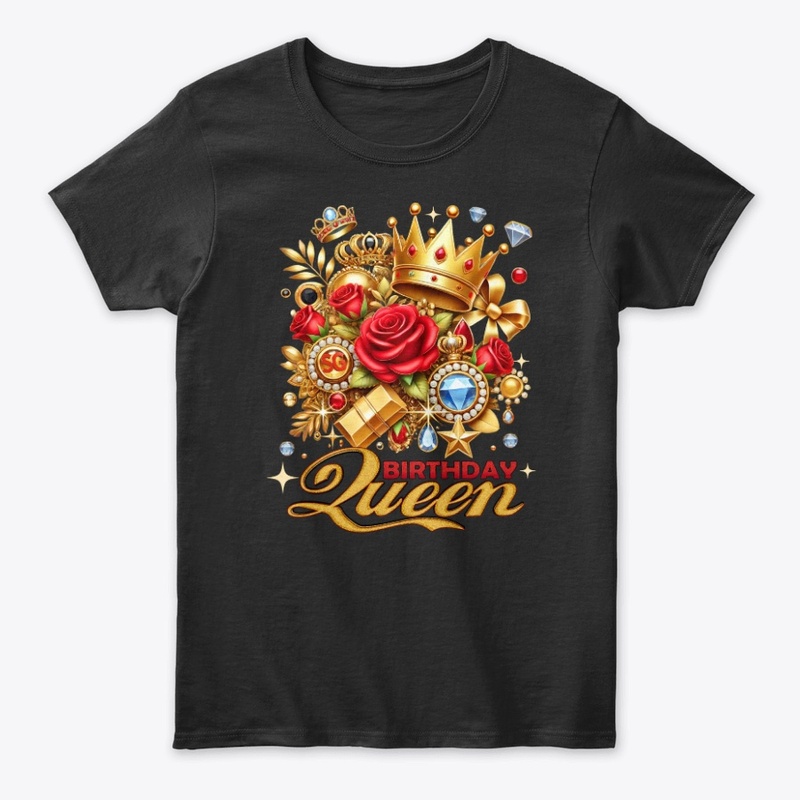 Vintage Crown Birthday Queen