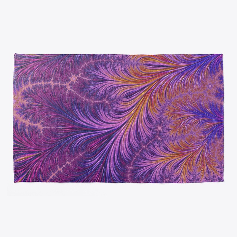 Boho Funky Abstract Feather Fractal