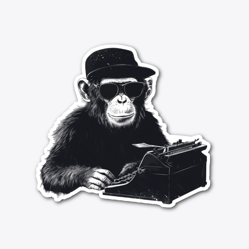 Typewriter Monkey | Dude Monkey