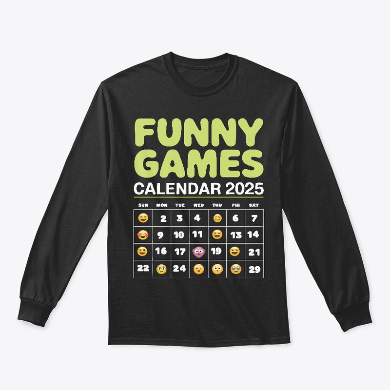 Funny Games Calendar2025 Iconic Design. 