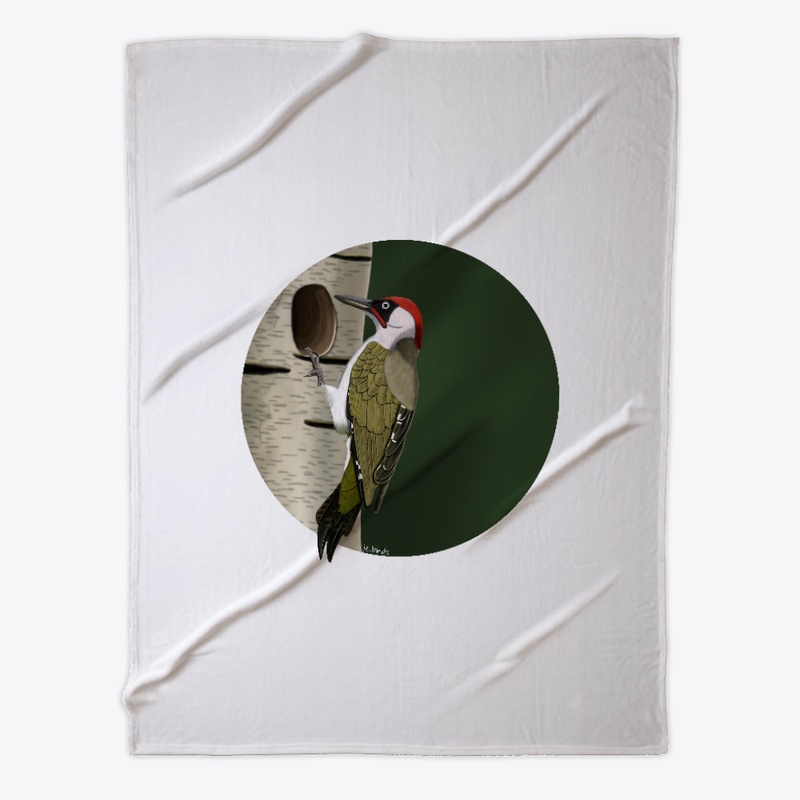 jz.birds Green Woodpecker Bird Design