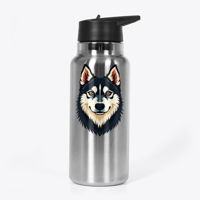 Beautiful Siberian Husky Illustration