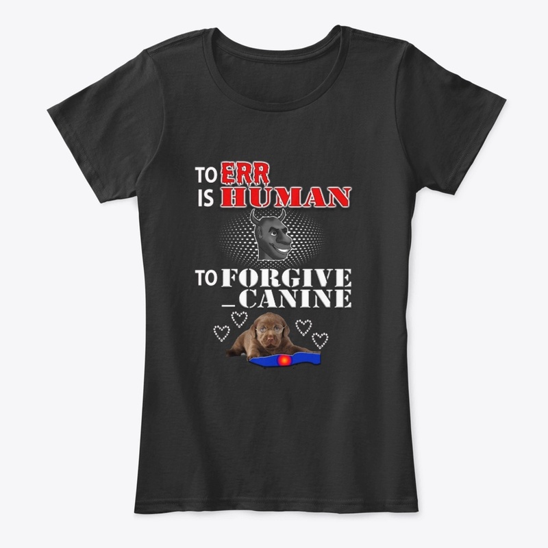 To err is human dog t-shirt