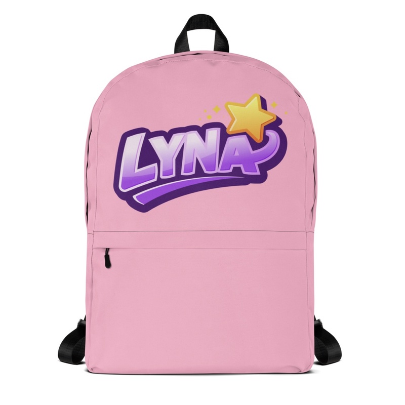 Mochila logo rosa