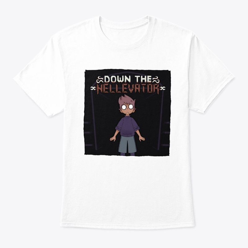 Down the Hellevator Art Tee