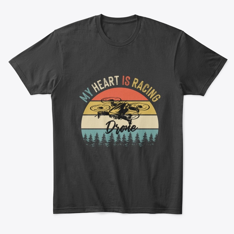 Vintage Retro Drone Racing Racer Pilot