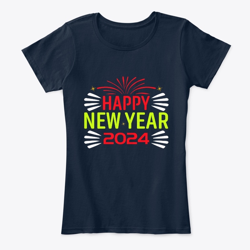 Happy New Year 2024 T Shirt Design