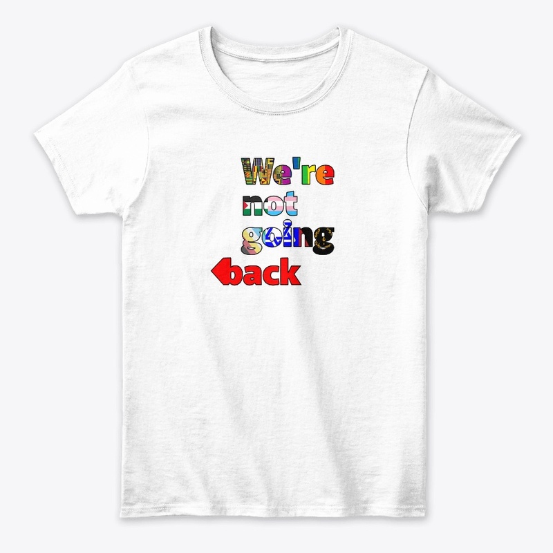 Not Going Back Multi black outline