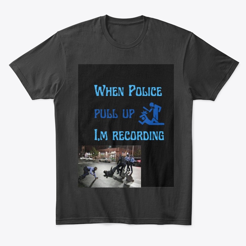 police pull up t shirt