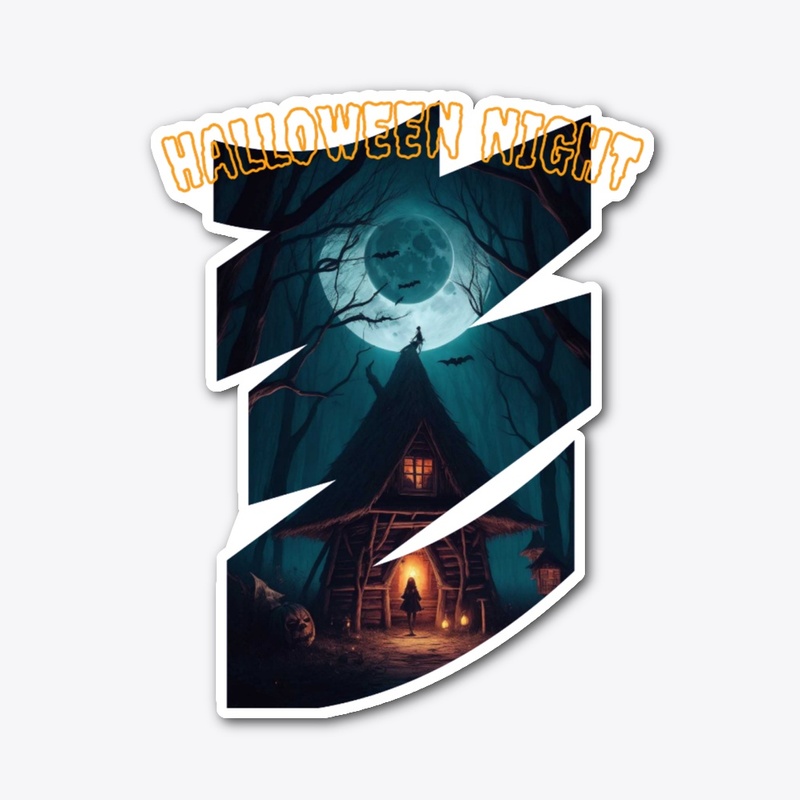 Halloween Night Witch Hut