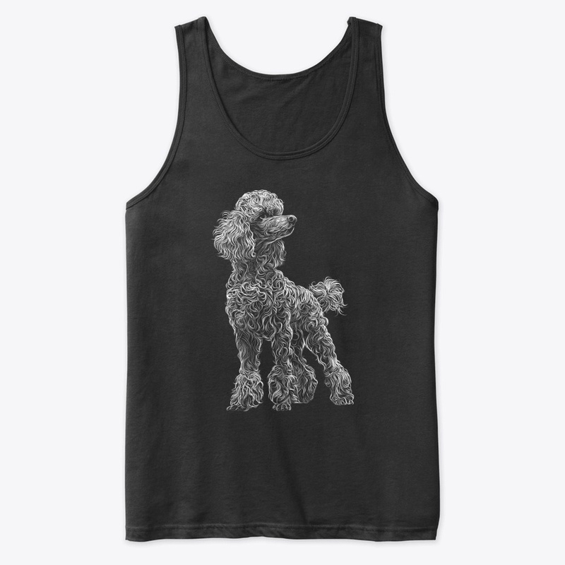 Elegant Poodle Line Dog
