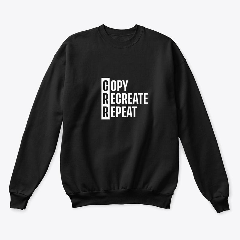 Copy, Recreate, Repeat Black Shirt