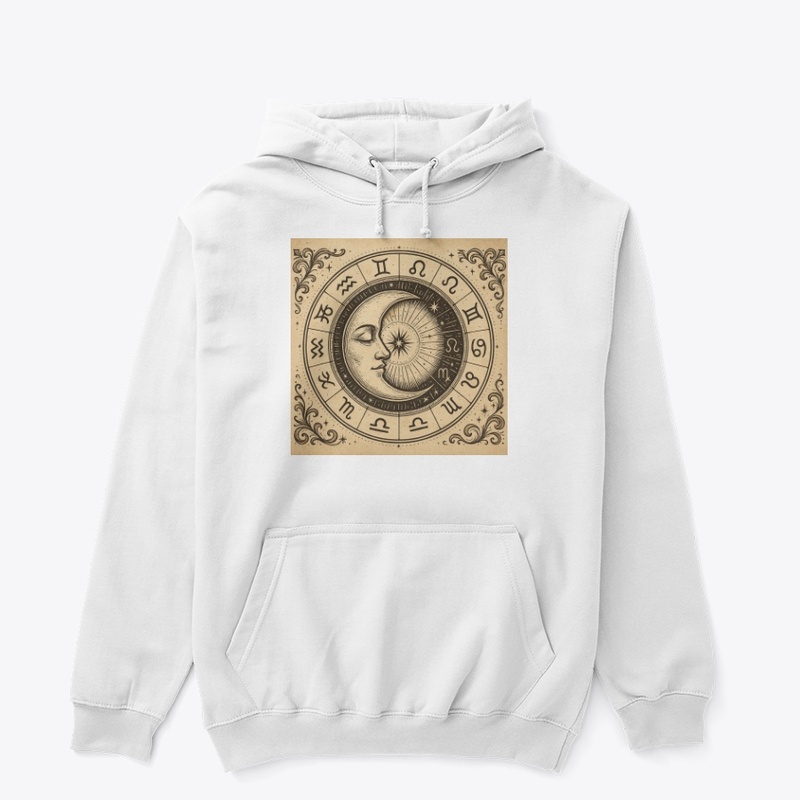 A stylized half moon