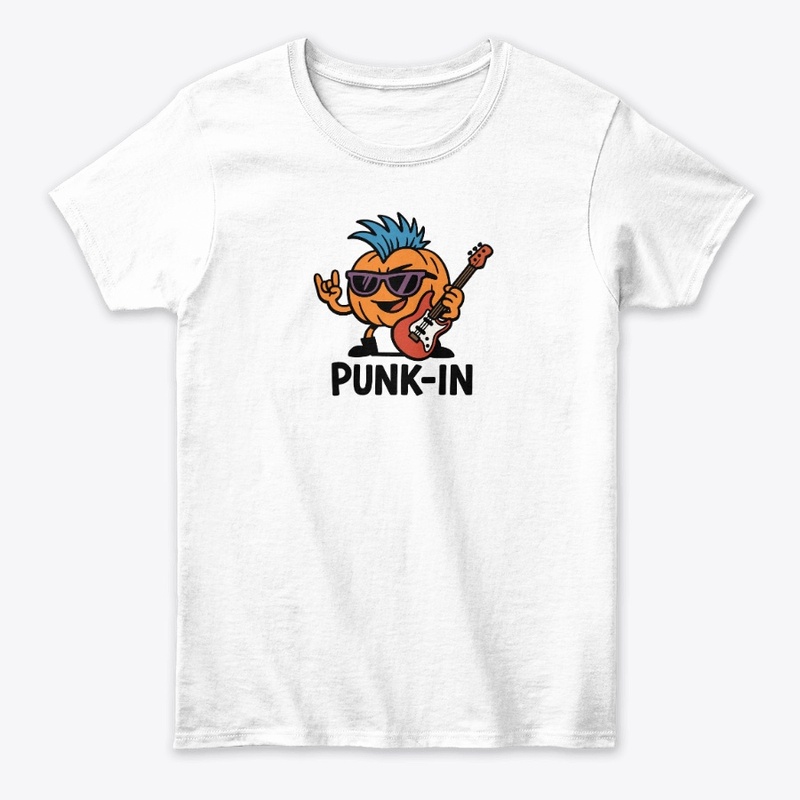 Cartoon Punk Rock Pumpkin Halloween