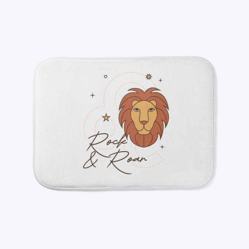 Leo Rock and Roar Bath Mat
