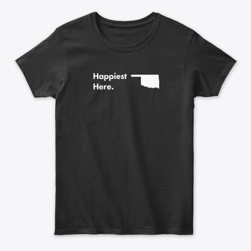 Oklahoma Happiest Here Simple State