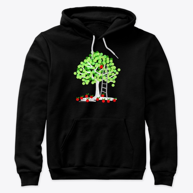 apple tree by night