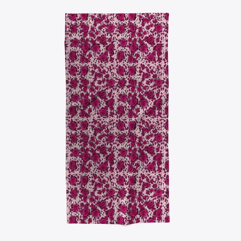 Scrap Floral Tapestries Beach Towel
