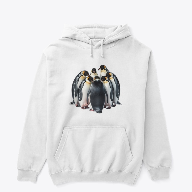 Unisex Pullover Hoodie Cozy Penguins 