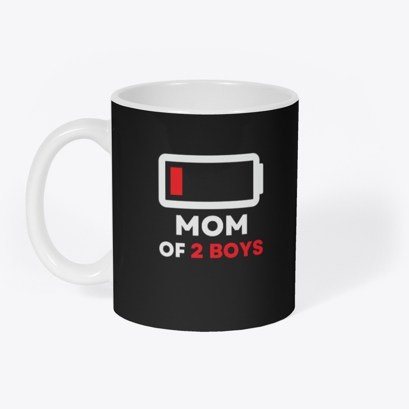 Mom of 2 Boys T-Shirt Mother's Day